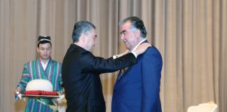 МУКОФОТИ ОЛӢ – “НИШОНИ ФАХРИИ САРОНИ ДАВЛАТҲОИ ОСИЁИ МАРКАЗӢ”