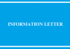 INFORMATION LETTER