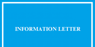 INFORMATION LETTER