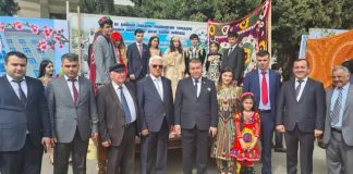 Celebration of the international holiday of Nowruz at the Tajik National University.